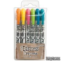 Tim Holtz Distress Crayon Set #1, 6 шт.