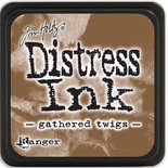 Штемпельна подушка Ranger - Distress Mini Ink Pad - GatheRed Twigs