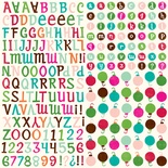 Наліпки від Echo Park - Holly Jolly Alpha Stickers