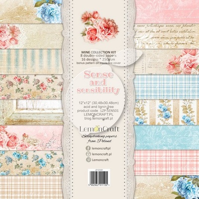 Набiр паперу для скрапбукiнгу Lemoncraft - Sense and sensibility, 30.5x30.5см, двосторонній