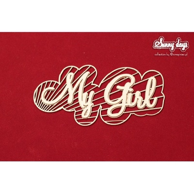 Чіпборд Scrapiniec - Sunny Days - My Girl, двошаровий напис