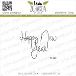 Акриловий штамп Lesia Zgharda TA220 Happy New Year!, розмір 4.8x3.7 см