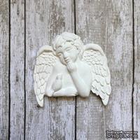 Гипсовое украшение &quot;Ангел с птичкой&quot; от Е.В.A, 5х5см, 1 шт. - ScrapUA.com