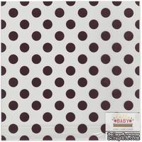 Ацетатный лист с фольгированием в розовый горошек от Pink Foil Dots, 30х30 см