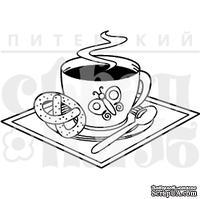 Штамп от Питерского скрапклуба - Кофе С Крендельком - ScrapUA.com