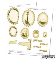 Заготовки к ножам Spellbinders - Vintage Christmas, 8 листов, 39 элементов - ScrapUA.com