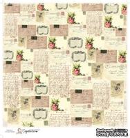 Лист бумаги для скрапбукинга от Magnolia - LOVE POSTCARD