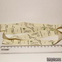Лента от Thailand - Little Gorgeous Garden Print Cotton Ribbon Label String, 1 метр - ScrapUA.com