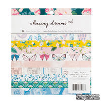 Набор односторонней скрапбумаги для скрапбукинга от Crate Paper - Chasing Dreams, 15x15см, 36 листов