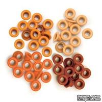Люверсы - WeRM - Aluminum Orange, 60 штук, 4 оттенка - ScrapUA.com