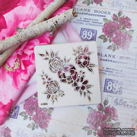 Чипборд набор Пионы от WOODchic, 10х10см - ScrapUA.com