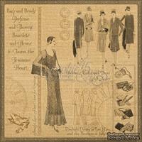 Лист скрапбумаги Graphic 45 - Feminine Heart, 30х30 см - ScrapUA.com