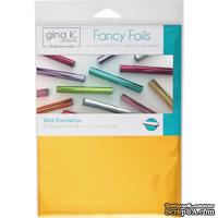 Фольга Gina K Designs Fancy Foil 6"X8" 12/Pkg Wild Dandelion, 12 листов в наборе, арт. 18037