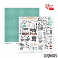 Бумага для скрапбукинга от ROSA TALENT - Recipe book 7, двусторонняя, 30,48х30,48см, 200г/м2 - ScrapUA.com