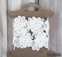 Кружево Prima - Floral Lace Trim - Posey, 1,3 м, диаметр 2,5 см - ScrapUA.com