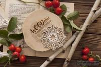 Чипборд от WOODchic - &quot;Салфетка №8&quot;, 7х7 см - ScrapUA.com