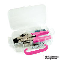 Встановлювач люверсов від We R Memory Keepers - Crop-A-Dile & Eyelets In Case Pink