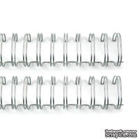 Пружинки для биндера от We R Memory Keepers - Cinch Wires - Silver, диаметр 1.91см, 2 шт. - ScrapUA.com