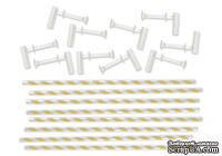 Трубочки и держатели для вертушек от We R Memory Keepers -  Lemon Pinwheel Attachments