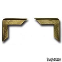 Набор металлических уголков 7 Gypsies - Antique Brass, 4 штуки - ScrapUA.com