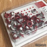 Люверсы Medium - American Crafts - Cranberry, 50 штук - ScrapUA.com