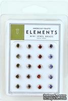 Набор брадс от American Crafts - Mini Jewel Brads Earth Tones - ScrapUA.com