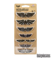 Набор металических украшений от Prima Marketing - Mechanicals Metal Embellishments-Winged, 8 шт - ScrapUA.com