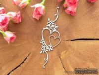 Чипборд от WOODchic - &quot;Сердца с завитком&quot;, 4х12 см - ScrapUA.com