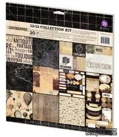 Набор односторонней бумаги от Prima - Cartographer- Collection Kit, 30х30см