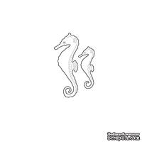Ножи  от  Memory  Box  -  DIES  -   Swimming  Seahorses - ScrapUA.com