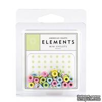 Люверсы от American Crafts - Mini Eyelets — Pastels - ScrapUA.com