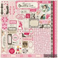 Наклейки Authentique - Lovely - Details Stickers, 30х30 см - ScrapUA.com