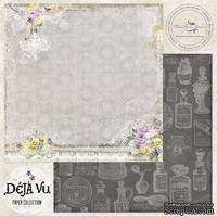 Лист скрапбумаги Blue Fern Studios - Deja Vu - Lustre, двусторонняя, 30х30 см