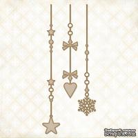 Чипборд Blue Fern Studios - Winter Page Dangles