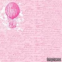 Лист двусторонней бумаги от Echo Park-Script Polka Dot