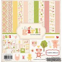 Набор скрапбумаги и декора Carta Bella - It's a Girl Collection Kit, 30х30 см