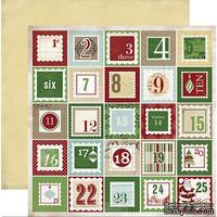 Лист скрапбумаги Carta Bella Christmas Countdown, 30х30 см, двусторонняя - ScrapUA.com