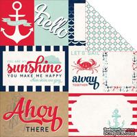 Лист скрапбумаги Carta Bella - Ahoy There - Let&#039;s Sail, двусторонняя, 30х30 см - ScrapUA.com