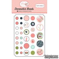 Брадсы Carta Bella Rock-A-Bye Girl Decorative Brads