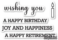 Набор  штампов от Memory Box - Perky Wishing You Sentiments - ScrapUA.com