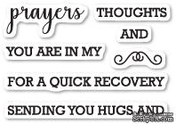 Набор  штампов от Memory Box - Prayers Sentiments clear stamp set - ScrapUA.com