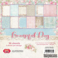 Набор односторонней скрапбумаги от от Craft&You Design - BEAUTIFUL DAY, 15,2x 15,2 см, 36 шт