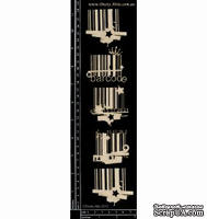 Чипборд от Dusty Attic - Bar Codes, 5 шт.