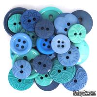 Набор декоративных пуговиц Dress It Up - Blue Hawaiian - ScrapUA.com