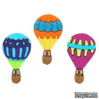 Набор декоративных пуговиц Dress It Up - Hot Air Balloons - ScrapUA.com