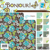 Набор скрапбумаги GCD Studios - Bonjour Collection, 24 двусторонних листа, размер 30х30 см