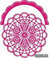 Нож для вырубки от Cheery Lynn Designs - Candy Hearts Doily with Angel Wing - ScrapUA.com