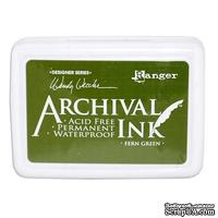 Архивные чернила Ranger - Wendy Vecchi - Archival Ink Pads - Fern Green - ScrapUA.com