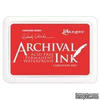 Архивные чернила Ranger - Archival Ink Pads - Carnation Red - ScrapUA.com