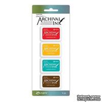 Набор архивных чернил Ranger - Wendy Vecchi - Mini Archival Ink Pads - Kit 1 - ScrapUA.com